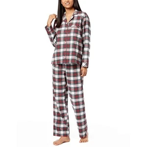 Family Pajamas Women's Size XXL 2 Piece Flannel Pajama Set Stewart Plaid - Picture 1 of 4