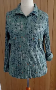 NEU MIT ETIKETT SEASALT GRÖSSE 18, 20 LARISSA Crinkle Bluse Shirt Dünenzaun - Bild 1 von 7