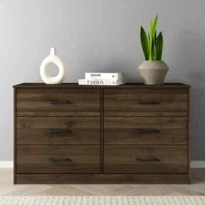 Mainstays Ardent 6 Drawer Dresser, Dark Walnut - Picture 1 of 12