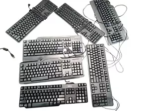 Dell,Lenova & Assorted Wired USB Keyboards Tested In Working Condition. - Picture 1 of 1