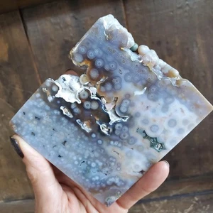 Ocean Jasper Old Stock Kambaby Agate Orbicular Freeform Display Tile 218 grams - Picture 1 of 10