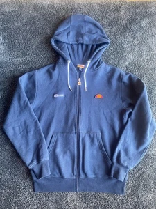 Ellesse Men’s UK L Full Zip Hoody Hooded Jacket Navy Blue - Picture 1 of 7