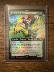 Magic the Gathering: Bartz and Boko (Extended Art) Final Fantasy Foil NM - Picture 1 of 9