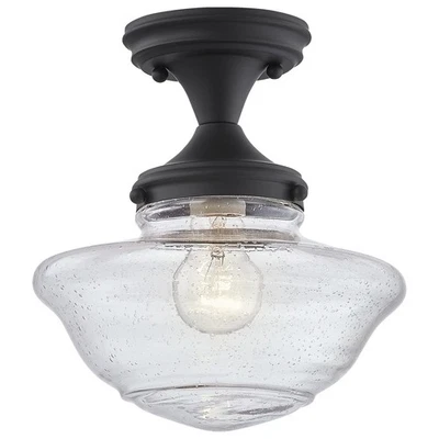 587444 Schoolhouse Semi Flush Mount Modern Vintage Farmhouse Indoor Dimmable ... - Image 1 of 4