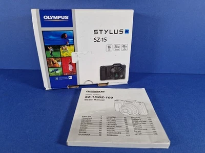 Empty Box - Black OLYMPUS SZ-15 Stylus Digital Camera - EMPTY BOX ONLY - Image 1 of 3