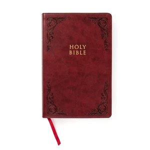 CSB Large Print Personal Size Reference Bible, Burgundy LeatherTouch, Re .. NEW - Imagen 1 de 1