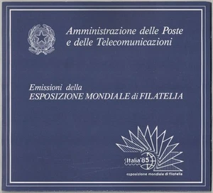 ITALY 1985 philately exhibition, folder with 3 BF MNH** - Picture 1 of 2