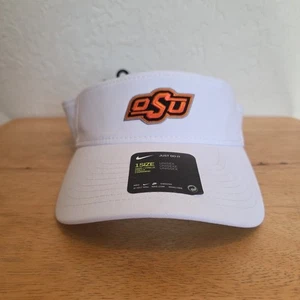 Nike OSU Visera de Fútbol Blanca Correa Dri-Fit Swoosh Just Do IT Ajustable - Imagen 1 de 15