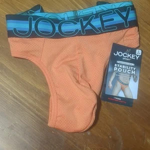 Jockey Sport Men's Stability Pouch Microfiber Thong - Size L - Picture 1 of 3