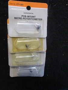 Electrical Parts for Model Trains: 4 packages of Mirco Potentiometers - Picture 1 of 1