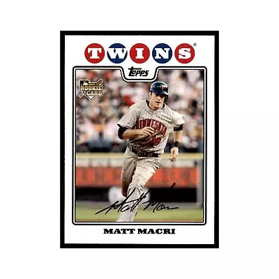 2008 Topps Matt Macri Baseball Cards #UH261 - Image 1 of 3
