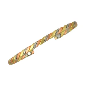 Sergio Lub Magnetic Copper Cuff Bracelet - Nepal Magnetic Brushed Small - Picture 1 of 3