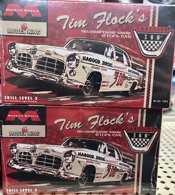2x MOEBIUS 1955 Chrysler 300 NASCAR Model Car Mountain KIT TIM FLOCK 1/3000 fs - Image 1 of 4