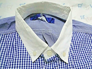CAMISA COMME DES GARCONS X JUNYA WATANABE HOMBRE AZUL MIXTO CHEQUES MED CH 40 - Imagen 1 de 9