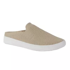 Sonoma Scarpe Casual Donna 6,5 Beige Slip On Tessuto Tinta Unita Mule Catahoula Neutro - Foto 1 di 13