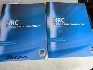 2012 International Residential Code Commentary (IRC), Volume 1 And 2 ICC - Picture 1 of 8