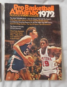 Baloncesto profesional 1972 Almanaque Lew Alcindor y Willis Reed Ex - Imagen 1 de 1