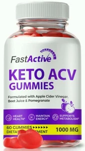 Fast Active Gummies, FastActive Keto ACV Advanced Weight Loss Gummy 60ct - Picture 1 of 8