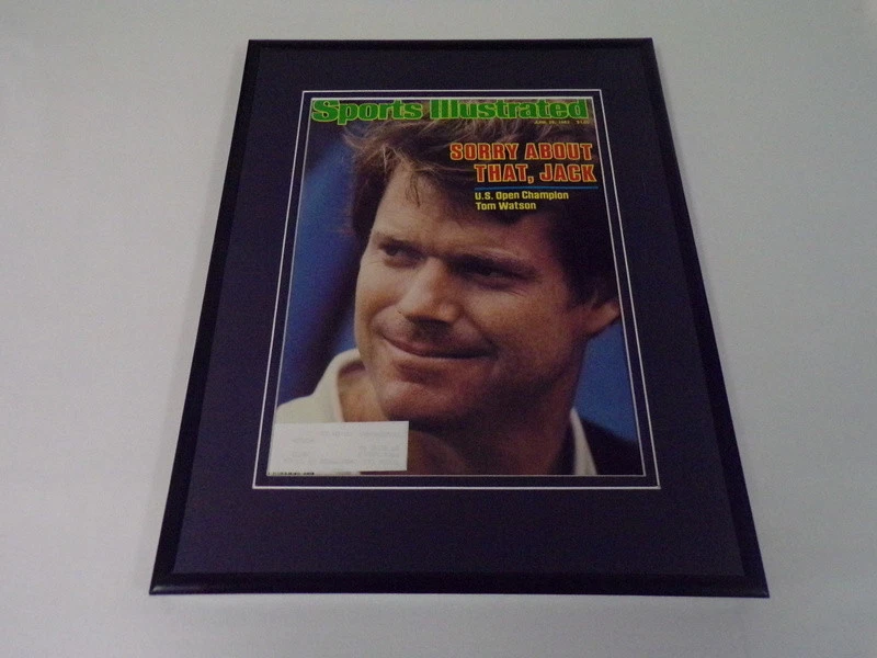 Tom Watson Enmarcado 11x14 ORIGINAL 1982 Sports Illustrated Cubierta US Open Foto 1 de 1