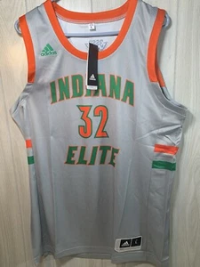 Indiana Elite AAU B-Ball Adidas Large Men's Jersey Tank Top Gray New Tags - Picture 1 of 9