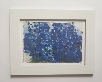 KLAUS FUßMANN - Handsigniert & gerahmte Karte "Vergißmeinnicht, 2019" - Bild 1 von 4