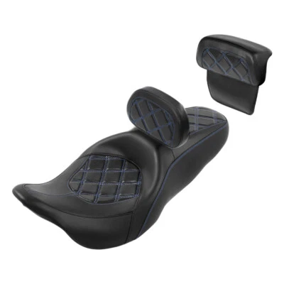 Asiento y respaldo apto para Harley Road Glide 2014-2023 conductor pasajero Foto 1 de 4