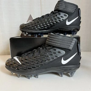 Nike Force Savage Pro 2 Football Cleats Black White Mens Size 10.5 AH4000-002 - Picture 1 of 8