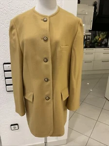 Delmod Cashmere Damen Blazer/Jacke Sandgelb Gr.(22)44/XL-2XL Super Zustand - Bild 1 von 16