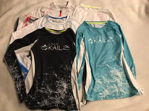 Lot of Five-Loco Skailz Kid’s/Teen's Long Sleeve Rash Guard/Swim/Fishing XS - Picture 1 of 10