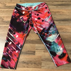 Kari Traa Norway Leggings Girls Medium Multiple Bright Colors Cropped Length - Picture 1 of 12