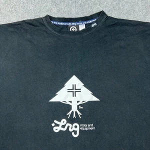 LRG Lifted Research Group Shirt Mens XL Black Roots Short Sleeve Tee Cotton Y2K - Picture 1 of 12