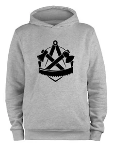 Styletex23 Sudadera con Capucha Hombre Zimmerer Artesanía Gremio Logo Escudo - Imagen 1 de 6