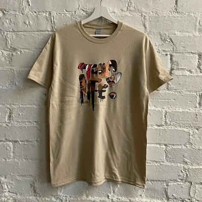 ACTUAL FACT Graffiti Thug Life Tupac Shakur Sand Tee T Shirt