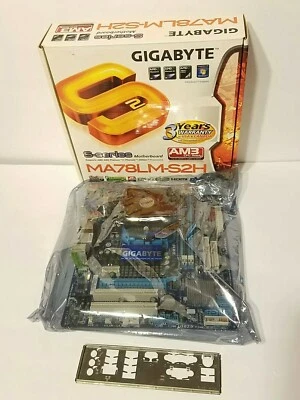 GIGABYTE S-Series MA78LM-S2H AMD AM3 Phenom 760G HDMI ATI Motherboard in Box - Image 1 of 4