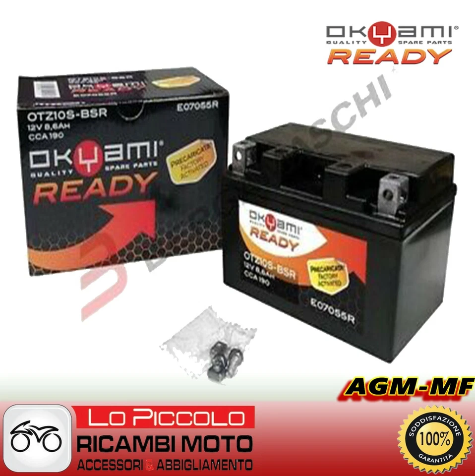 BATTERIA OKYAMI AGM OTZ10S-BSR = YTZ10S KAWASAKI Vulcan S 650 2016 Foto 1 de 1