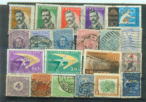Lot Briefmarken aus Uruguay, gestempelt