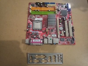 PLACA BASE MSI G965M + CPU INTEL E6300 + SHIELD (SKT 775) MAINBOARD - Imagen 1 de 4