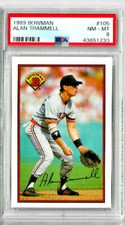 1989 Bowman Alan Trammel PSA 8