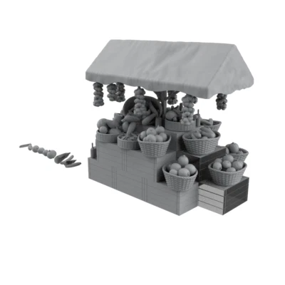 SSMODEL 1:64 Farmers' Market Vegetable Stall Farm - Image 1 of 3