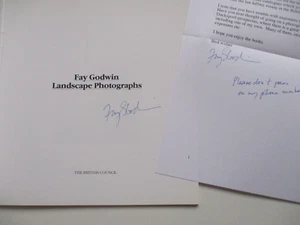 SIGNED + LETTER Fay Godwin LANDSCAPE PHOTOGRAPHS Photography 1983 EXHIBITION CAT - Picture 1 of 14
