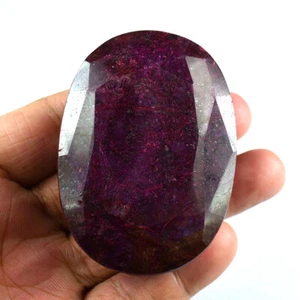 1042.30 Cts Natural Certified Earth Mined Red Ruby Oval Shape Loose Gemstone - Picture 1 of 4