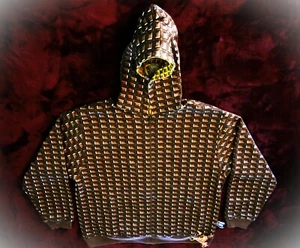 Billionaire Boys Club WAFFLE CONE Hoodie Half ZIP 2XL 14x6 REVERSED BBCICECREAM - Picture 1 of 24