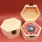 Hexagonal Shaped Wooden Storage Box Jewelry Wedding Gift Box Jewelry Displa YIUK