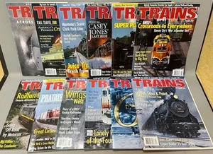 Trains Magazine complete year 2000 twelve issues nice shape railroads - Picture 1 of 1