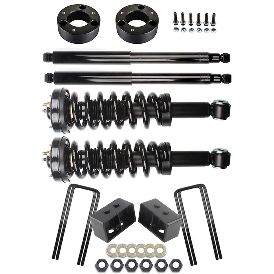 For 2009-2012 Ford F-150 3" F + 3" R Leveling Kit & Front Struts & Rear Shocks Foto 1 de 1