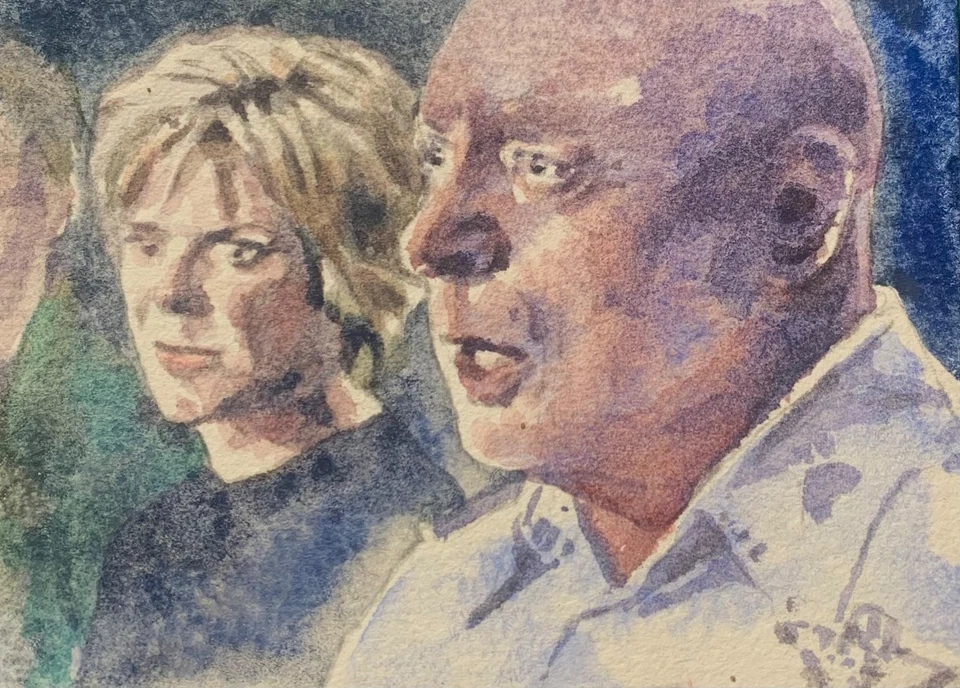 ACEO  G.Hammond Samantha Carter Original Watercolor sketch card Stargate SG1 - Image 1 of 1