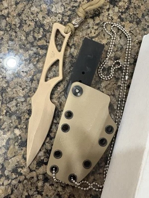 Hoja fija Spartan Blades Enyo Dark Earth, funda Kydex bronceada, SB2DE Foto 1 de 3