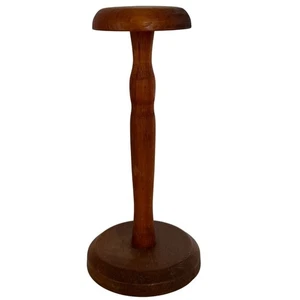 Vintage Wooden Hat Stand Millinery Display Holder Retro Rustic Vanity Decor - Picture 1 of 9