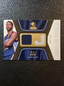 2008-09 SP Rookie Threads OJ Mayo Player Worn Material /125 Rookie Grizzlies 🐻 - Picture 1 of 6