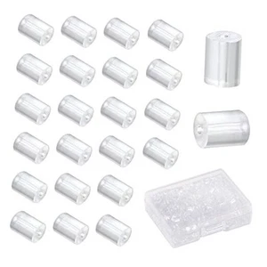 500Pcs Clear Silicone Earring Backs 3mm Hypoallergenic Rubber Column Earring - Picture 1 of 8